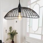 Idegu lustre plafonnier en filaire mtal lampe suspension industrielle vintage pour salon cuisine chambre ...