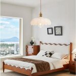 Idegu lustre vintage en verremoderne lampe suspension industriel abat - jour design fleurs e27 plafonnier ...