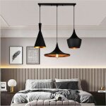 Idegu suspension luminaire industrielle en fer forge noir lustre plafonnier style vintage style classique ...