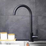 Ideko® robinet de cuisine en céramique rotation à 360 degrés évier noir rétro standard eu Ideko® robinet de cuisine en céramique rotation à 360 degrés évier noir rétro standard eu