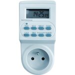 Idk dgtfe - 2c programmateur digital 24 h / 7 jours blanc avec boutons bleu