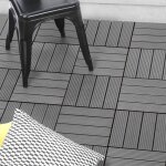 Idmarket lot de 5 dalles de terrasse wodhy clipsables bois composite gris 30 x 30 cm Idmarket lot de 5 dalles de terrasse wodhy clipsables bois composite gris 30 x 30 cm
