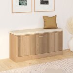 Idmarket banc dentr�e chaussures juliette lattes tasseau bois coloris ch�ne