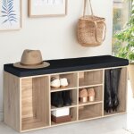 Idmarket banc dentre chaussures avec coussin teo bois faon htre