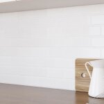 Idmarket crdence adhsive murale effet carrelage mtro blanc 10 pcs 30x30 cm