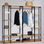 Idmarket dressing modulable double penderie tagre l. 180 cm detroit design industriel