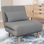 Idmarket fauteuil convertible romeo lit dappoint 1 place 80x190 cm tissu gris clair Idmarket fauteuil convertible romeo lit dappoint 1 place 80x190 cm tissu gris clair