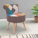 Idmarket fauteuil crapaud en tissu patchwork multicouleurs Idmarket fauteuil crapaud en tissu patchwork multicouleurs