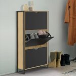 Idmarket meuble  chaussures 18 paires boston 3 portes design industriel
