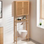 Idmarket meuble étagère dessus wc placard bambou bea Idmarket meuble étagère dessus wc placard bambou bea