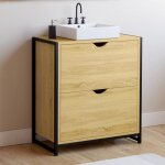 Idmarket meuble sous - lavabo salle de bain 2 tiroirs detroit design industriel