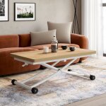 Idmarket table basse extensible relevable en table à manger rectangulaire urbana plateau façon hêtre ... Idmarket table basse extensible relevable en table à manger rectangulaire urbana plateau façon hêtre ...