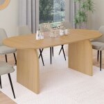 Idmarket table à manger extensible japandi ovale edith 6 - 10 personnes en bois façon hêtre 160 - 200 ... Idmarket table à manger extensible japandi ovale edith 6 - 10 personnes en bois façon hêtre 160 - 200 ...