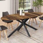 Idmarket table à manger ovale alix 10 personnes pied araignée noir et plateau bois foncé hawkins 200 ... Idmarket table à manger ovale alix 10 personnes pied araignée noir et plateau bois foncé hawkins 200 ...