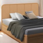 Idmarket tte de lit sur pied flora 160 cm faon cannage