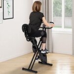 Idmarket vélo dappartement pliable selle réglable avec dossier écran lcd multifonction Idmarket vélo dappartement pliable selle réglable avec dossier écran lcd multifonction