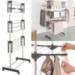 Idomya schoir infinity noir 3 niveaux 145 x 57 x 81 cm etendoir tancarville