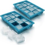 Igadgitz home 2x bac  glaons en silicone alimentaire 15 ice cubes pouding gele chocolat