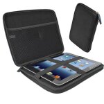 tui housse rigide - igadgitz - ipad 2 3 4 air - noir - eva - protection maximale