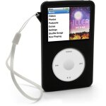 tui - igadgitz - ipod classic - silicone noir - protection - durable - lavable
