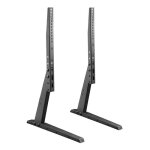 Ikaza - p3770 - support pieds - universels - passes cbles - 35 kilos - noir