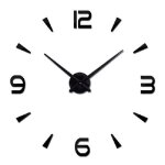 Horloge murale - ikonka - grande 80 - 120cm - noir - 4 chiffres - design moderne Horloge murale - ikonka - grande 80 - 120cm - noir - 4 chiffres - design moderne