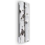 Ilo - radiateur soufflant mural - 1250w - + 28 motifs design - extra plat verre - ip44 - vertical - programmab ...