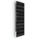 Ilo - radiateur soufflant mural - 1250w - + 28 motifs - extra plat verre - ip44 - vertical - programmable ...