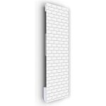 Ilo - radiateur soufflant mural - 1250w - + 28 motifs - extra plat verre - ip44 - vertical - programmable ... Ilo - radiateur soufflant mural - 1250w - + 28 motifs - extra plat verre - ip44 - vertical - programmable ...