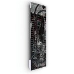 Ilo - radiateur soufflant mural - 1250w - + 28 motifs - extra plat verre - ip44 - vertical - programmable ... Ilo - radiateur soufflant mural - 1250w - + 28 motifs - extra plat verre - ip44 - vertical - programmable ...