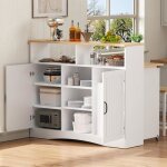 �lot central cuisine - desserte de cuisine � roulettes - coin repas extensible avec chaises - avec plan ...