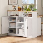�lot de cuisine avec coin repas buffet mobile avec �tag�res r�glables et cloisons ouvertes design minimaliste ...