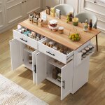 �lot de cuisine moderne buffet avec plateau rabattable �quip� de roulettes et pieds en bois rempla�ables ...