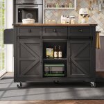 �lot de cuisine portes doubles avec trois tiroirs buffet mobile avec plan de travail rabattable design ...