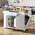 �lot de cuisine avec roulettes desserte de cuisine mobile avec tiroirs et compartiment poubelle chariot ...