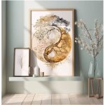 Images affiche darbre yin yang peinture sur toile symbole spirituel affiches m�ditation mur art photos ...