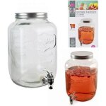 Fontaine à boisson - non spécifié - 8 l - verre et métal - 31 x 20 cm - idéale pour cocktails Fontaine à boisson - non spécifié - 8 l - verre et métal - 31 x 20 cm - idéale pour cocktails