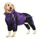 L - imperm�able pour chien � 4 pattes avec capuche poncho imperm�able ajustable pour animaux de compagnie ...