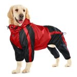 S - imperm�able pour chien � 4 pattes avec capuche poncho imperm�able ajustable pour animaux de compagnie ...