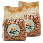 Importateur de saveurs - lot 2x amandes d�cortiqu�es - paquet 400g