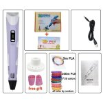 Imprimante 3dstylo 3d pour enfants impression avec filament dcran lcd cadeau danniversaire 1. 75mm - ...