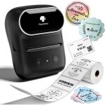 Imprimante d�tiquettes m108 bluetooth auto - adh�sive thermique - imprimante d�tiquettes portable pour ...