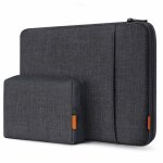 Housse - inateck - macbook pro 16 / 15 - protection 360 - polyester haute densit - noir / gris