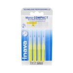 Brossettes interdentaires - inava - mono compact - 1mm - jaune - x4
