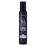 Mousse coiffante - indola - color style - argent - vegan - 200ml