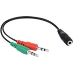 Ineck� 3. 5mm c�ble adaptateur st�r�o audio micro y c�ble adaptateur [ 1 x jack 35 mm femelle vers 2 ...
