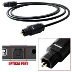 Ineck - cable optique connecteurs toslink 3m m m audio digital hifi spdif noir pour hdtv cordon numerique ...