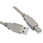 Ineck� c�ble usb 2. 0 usb - a vers usb - b 3m pour ordinateur imprimante scanner (gris)