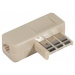 Ineck filtre adsl haut dbit rj11 permettant la connection dun modem adsl et dun tlphone sur la mme ...