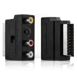 Ineck� p�ritel vers composite rca s - vhs audio av adaptateur tv